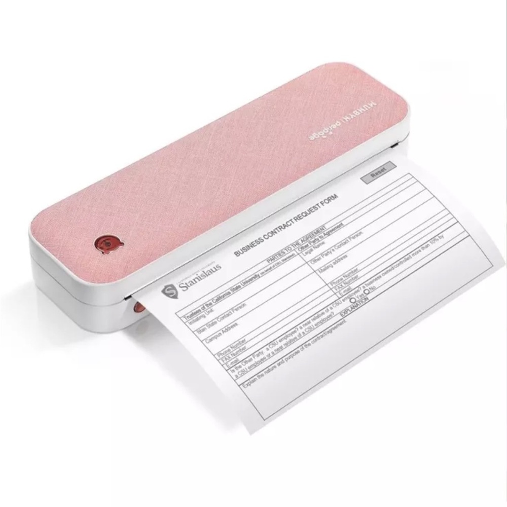 MUNBYN Portable Printer ITP01, Bluetooth Thermal Printer for travel